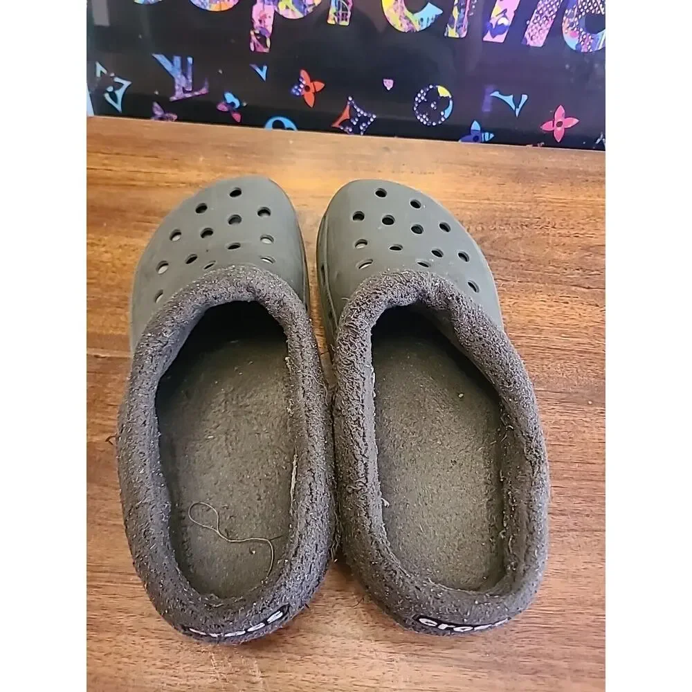 Crocs Clog Shoes Unisex Brown/ w Brown Lining Men Size 11
